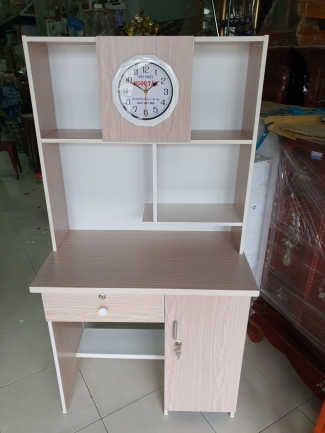 Bàn Học Sinh Nhựa Màu gỗ sồi