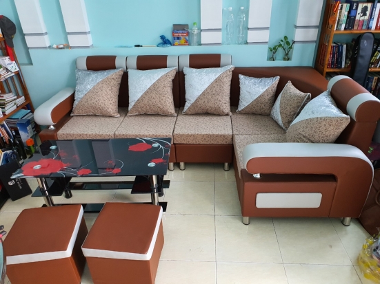 Salon Góc gối rời vải nhung
